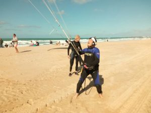 Curso SurfKiteHouse Kitesurf playa